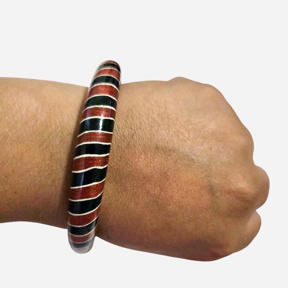 Retro multicolored bangle - Picture 2 of 4